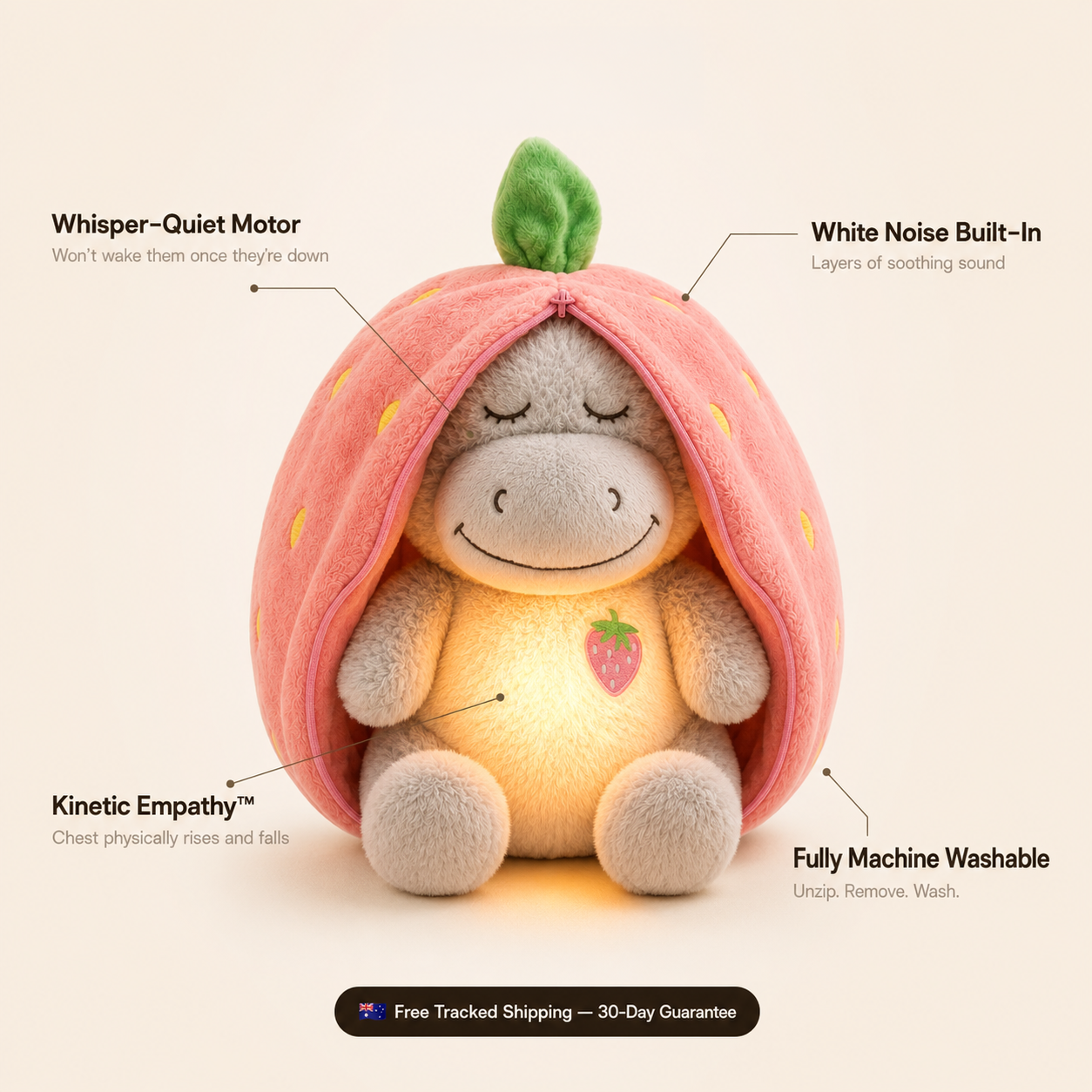 The Breathing Strawberry Donkey